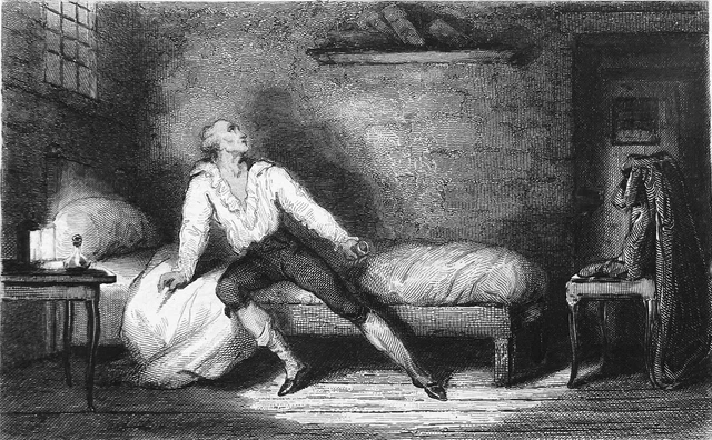 RÉVOLUTION FRANÇAISE - MORT de CONDORCET - Gravure du 19e siècle