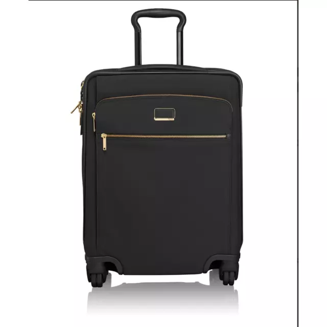 Tumi Gold & Black Larkin Alex Continental Exp. 4 Wheel Carry On Suitcase