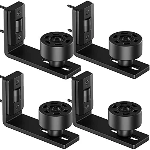 SMARTSMITH 2023 Upgraded Sliding Barn Door Floor Guide Space Saving Adjustabl...