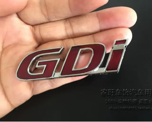 Nuovo distintivo tronco in metallo rosso emblema GDi per Hyundai Veloster 2011-2020