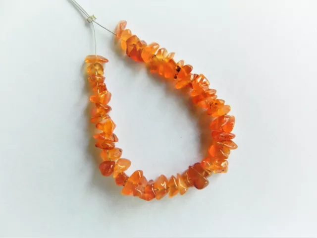 Carnelian, Lovely Nugget/Chip Beads 3-4mm x 4-8mm Approx, Strand Of 48 Beads