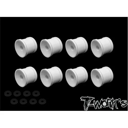 TWORKS 12mm Truck Wheel White ( Team Associated T4.3, T5M and T6.1 & Tekno ET410