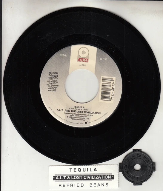 A.L.T. AND THE LOST CIVILIZATION Tequila 1992 7" 45 rpm vinyl record