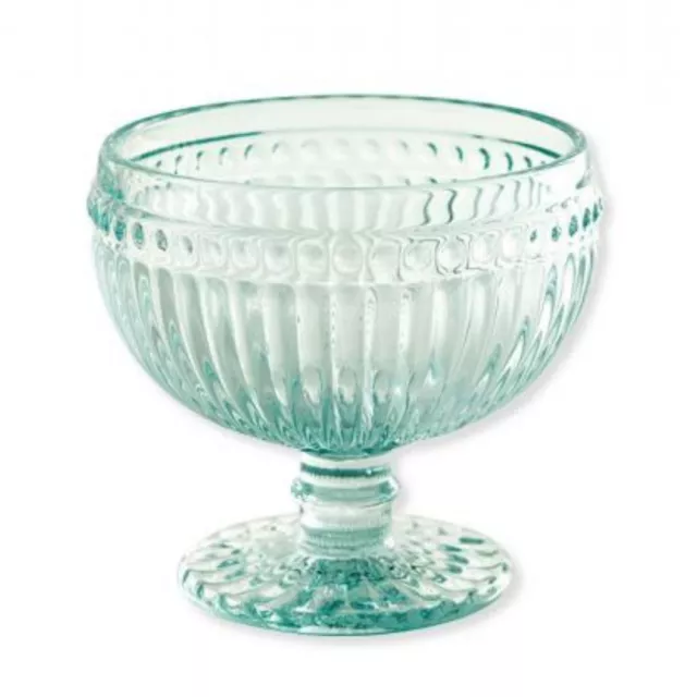 Greengate Coupe à Dessert Alice Verre Vert 300 ML en Tous les Jours Cool Menthe