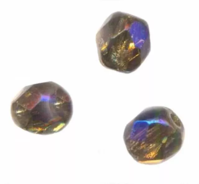 200  PERLES FACETTES DE BOHEME 4mm California blue