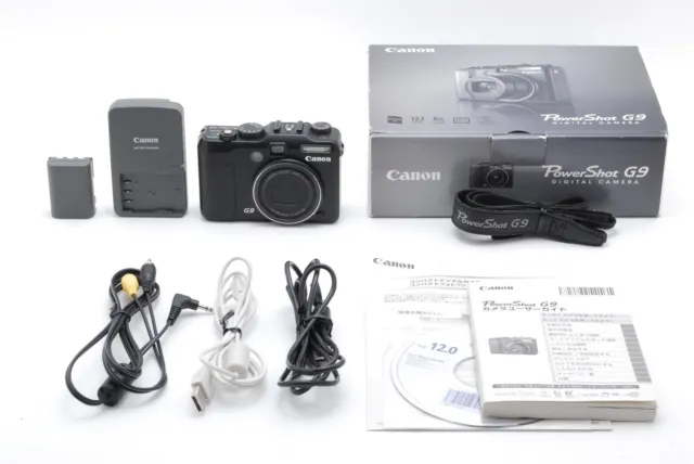 [NEAR MINT in Box] Canon PowerShot G9 12.1MP Digital Compact Camera From JAPAN