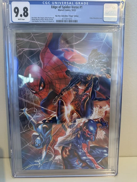 EDGE OF SPIDER-VERSE #1 (2022) CGC 9.8 FELIPE MASSAFERA Virgin Variant