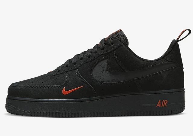 NIKE AIR FORCE 1 Low Black Orange Reflective EUR 129 99 PicClick IT