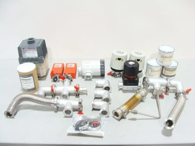 Edwards High Vacuum Lot Adapters EMF20 Filter APG-L-NW16 AIM-PL-NW25 Speedivalve