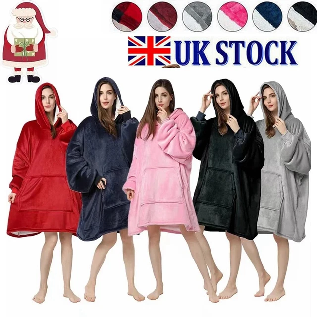 Hoodie Oversized Blanket Super Soft Winter Comfy Nightware Blanket Xmas Gift