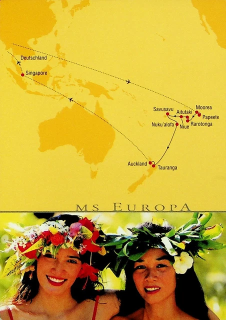 Niue 2006 Auf Ms Europa Himmlische Little Paradise Luftpost Ppc Sich Schweiz