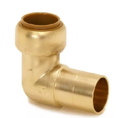 Tectite Classic 10mm Brass Push-Fit Street Elbow T12S / 45490 - Pegler Yorkshire