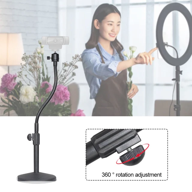 360 Degree Rotation Home Recording Camera Mount Flexible Gooseneck Webcam Stand