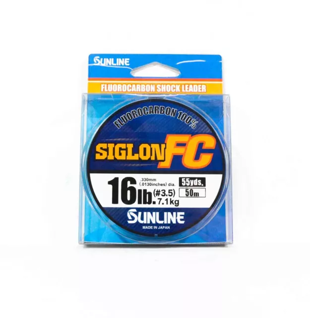 Sunligne Fluorocarbon Leader Siglon FC 100% 50m 16lb Diameter 0.33mm (8326)