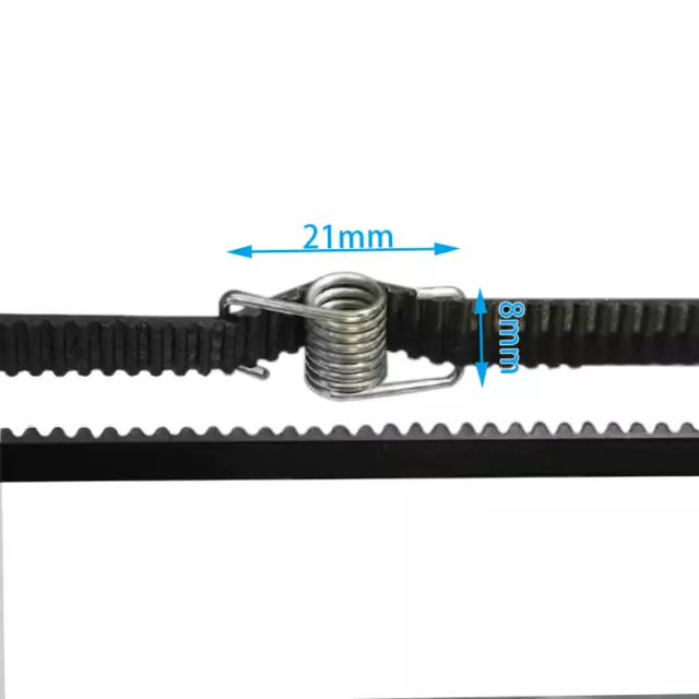 2Pcs 3D Printer Parts Locking Torsion Spring GT2 2GT Adjust Length Timing Belt