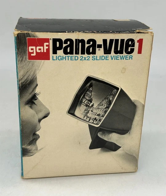 ThriftCHI ~ Pana-Vue 1 Lighted 2X2 Slide Viewer w OB