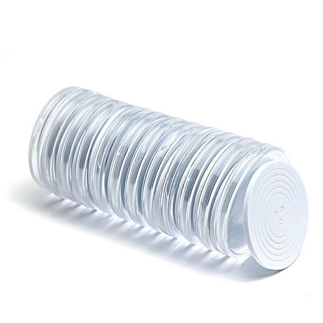 20Pcs Coin Capsule Plastic Display Storage Box 46mm Collection Holder Container