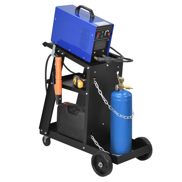 [pro.tec] carrello per saldatura carrello da officina carrello per saldatrici saldatrice 3 piani 2