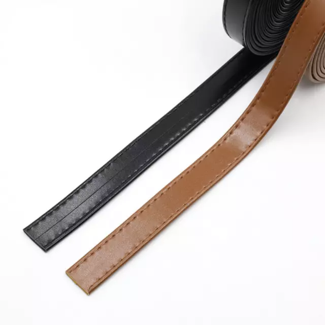 DIY Faux Leather PU Trimming Strips Bias Tape Edging Ribbon Crafts Sew 3 Meters