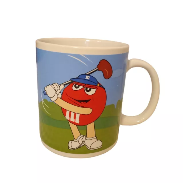 M&M's Candy Gallerie Vintage Collector Sports Coffee Mug Cup Baseball Golf 2003