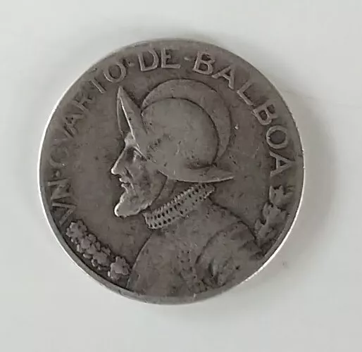 1/4 Belboa 1930 Panama 90% Silver Coin (2)