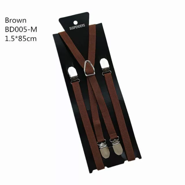 Men Women Adjustable Suspenders Elastic Adult Braces Kids Boy Girl Accessories