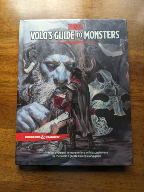 Volo's Guide To Monsters 5th Edition Advanced Dungeons & Dragons Adventure D&D