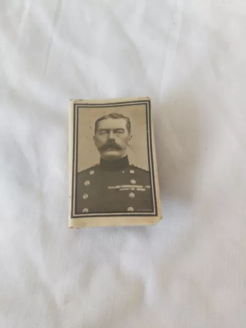 Antique Ww1 Era Match Box Holder, With Portrait Of Lord Kitchener