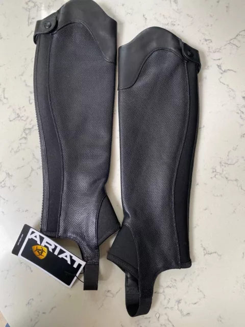 Ariat V SPORT CHAPS Small/Medium Black Leather