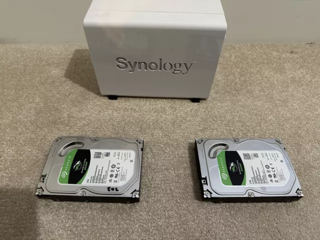 Synology DS220j 4TB 2 Bay Desktop NAS Solution | Installed with 2 x 2TB