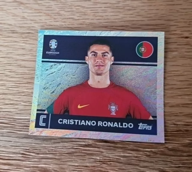TOPPS UEFA EURO EM 2024 Sticker Nr. POR 2 Cristiano Ronaldo Portugal