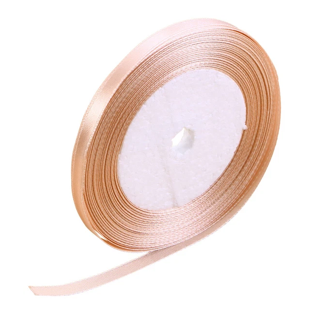 6mm Wide 25 Yard Polyester Silk Ribbon for Gift Package Gift Wrapping Crafting