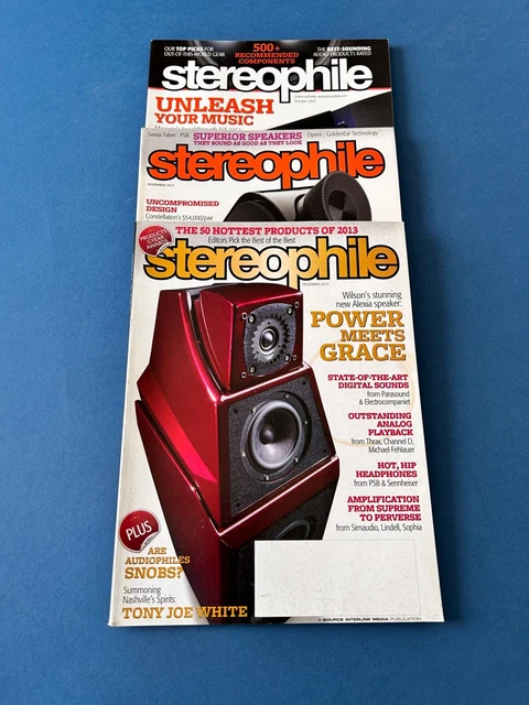 Stereophile Magazine - 3 Issue Bundle - October November & December 2013