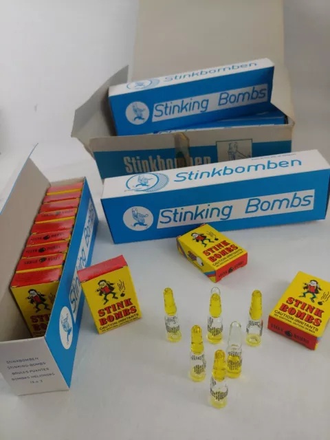 72) STINK BOMBS Glass Vials – Fart Bomb Gag Prank Pooter Rotten