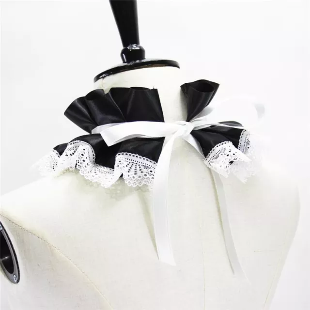 Finitura Donna Pizzo Arruffato Falso Collo Collare Falso Lolita Choker Accessorio Vintage