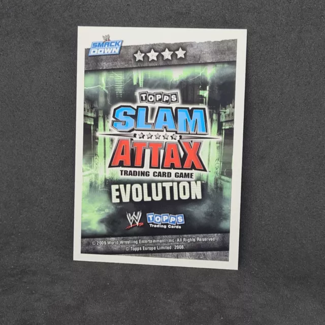 CARTES DE CATCH SLAM ATTAX EVOLUTION WWE TOPPS TRADING 2008 -40% des 4 achetées