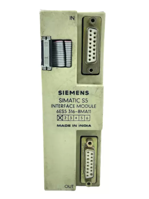 Siemens SIMATIC S5 6ES5 316-8MA11 Interface Module Plc Entrée Sortie Unité