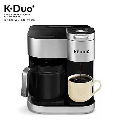 Keurig  K Duo Special Edition Single Serve K-Cup Pod Coffee Maker - Silver