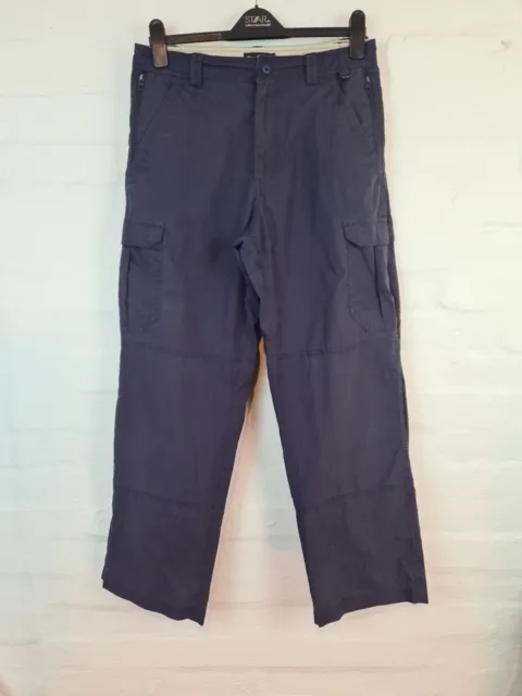 Peter Storm Wandern Wandern Cargohose Reißverschlusstaschen W30"" L28"" blau x 2 Paar