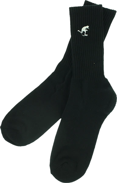 FOUNDATION PUSH CREW SOCKS BLACK 1pr