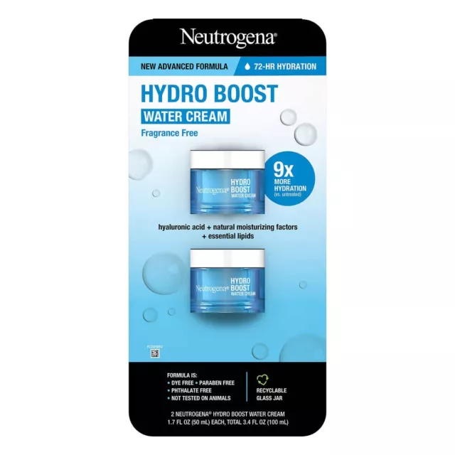 Neutrogena Hydro Boost Eau Crème 1.7 Fl OZ (50 ML ), 2-pack