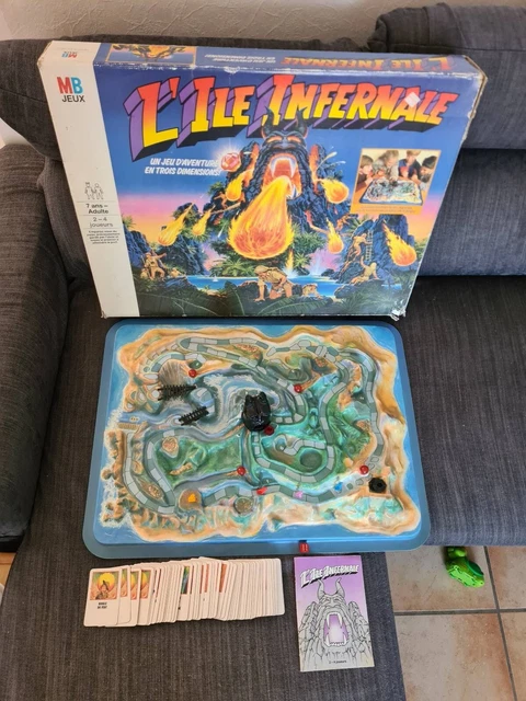 JEU DE SOCIÉTÉ - L'île Infernale Un Jeu D'aventure En Trois Dimensions - MB 1987 EUR 199,90 - FR