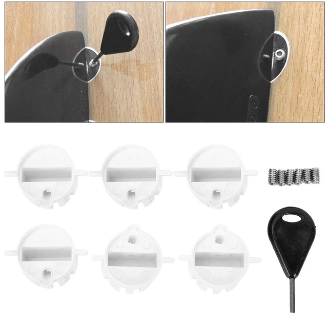 6pcs Plastic Cup Plug Surfboard Round Surf Fin Plug G5 Box Fin Plug & Screw
