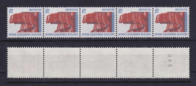 Berlin 874 RM 5er Streifen mit ungerader Nummer SWK 70 Pf postfrisch