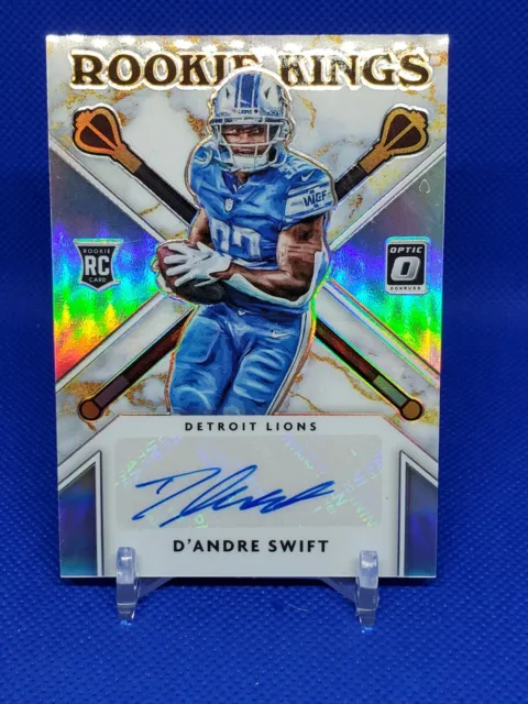 2020 Donruss Optic Silver Holo Prizm Rookie Kings D’Andre Swift Auto 16/49 RC 🔥
