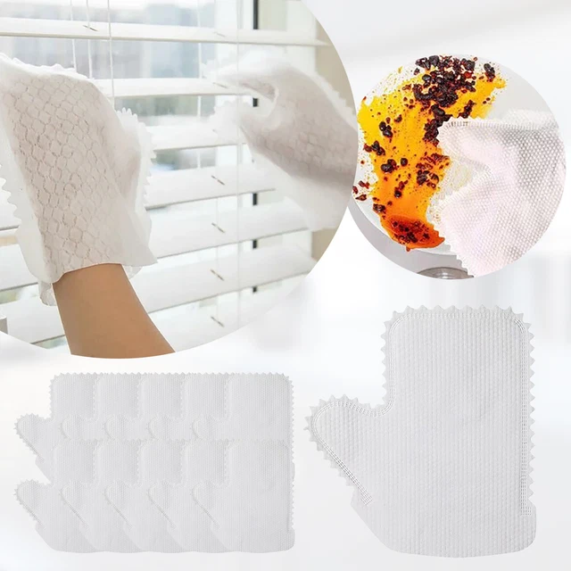 10pcs White Microfiber Dusting Gloves Dusting Gloves Microfiber Dusting Cloth