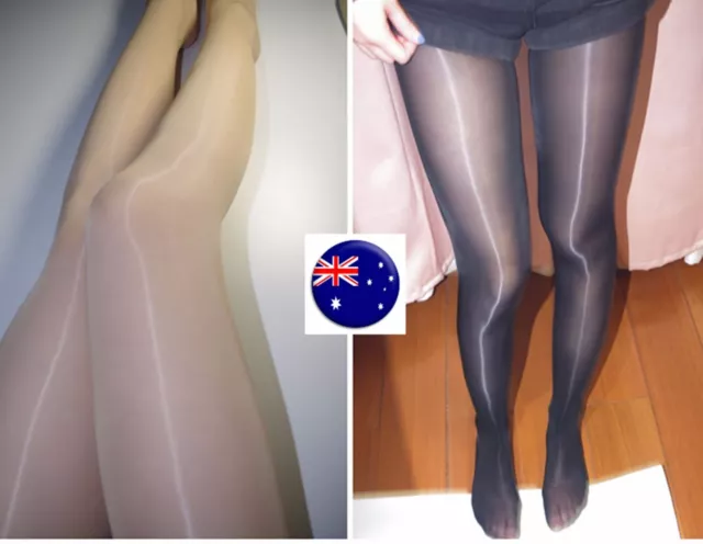 Women Lady Sexy Oil Shine High Gloss Glossy Pantyhose Sleek Stockings Tights 8D