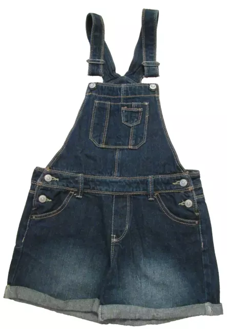 Jordache Youth GIRLS denim overalls shorts romper rolled hem size 10/12