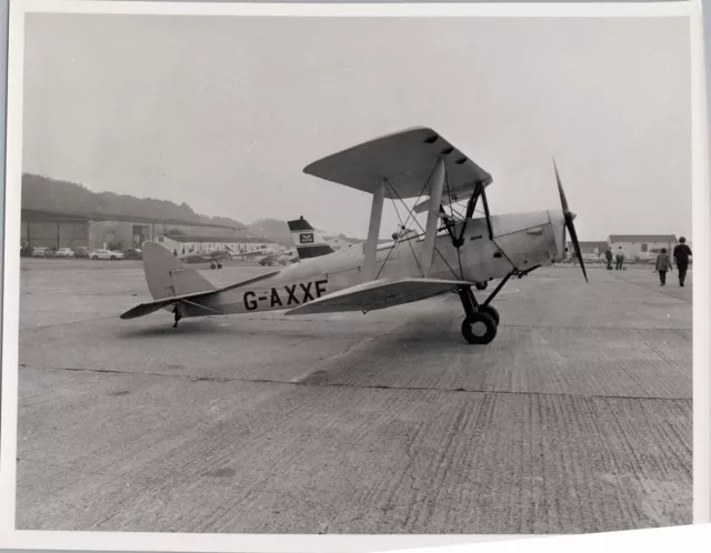 De Havilland Tiger Moth G-Axxf Large Vintage Photo