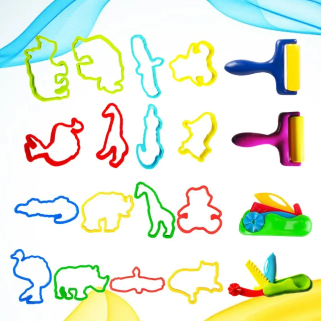 42 PCS Colored Clay Tools Plasticine Tool Kit Dough Tool Kit Kids